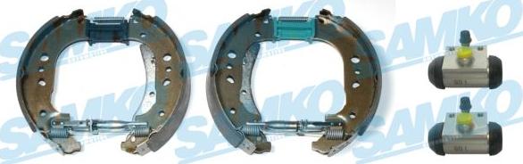 Samko KEG855 - Комплект гальм, барабанний механізм autozip.com.ua