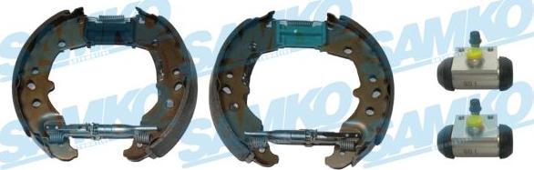 Samko KEG856 - Комплект гальм, барабанний механізм autozip.com.ua
