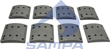 Sampa 096.632 - Комплект гальмівних черевиків, барабанні гальма autozip.com.ua
