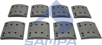 Sampa 093.751A - Комплект гальмівних черевиків, барабанні гальма autozip.com.ua
