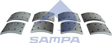 Sampa 093.734 - Комплект гальмівних черевиків, барабанні гальма autozip.com.ua
