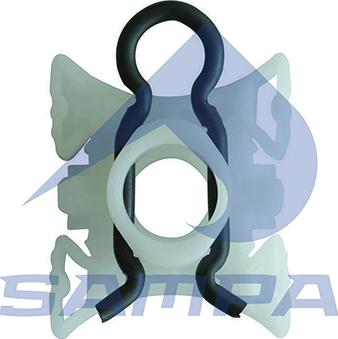 Sampa 043.199 - Пружинний затиск, монтаж скла autozip.com.ua