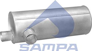 Sampa 054.099 - Середній / кінцевий глушник ОГ autozip.com.ua