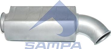 Sampa 031.397 - Середній / кінцевий глушник ОГ autozip.com.ua