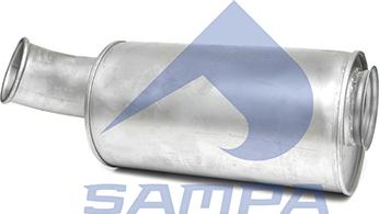 Sampa 031.389 - Середній / кінцевий глушник ОГ autozip.com.ua