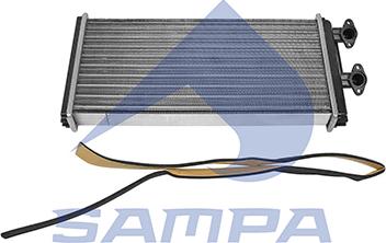 Sampa 038.083 - Теплообмінник, опалення салону autozip.com.ua