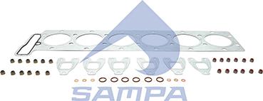 Sampa 020.862 - Комплект прокладок, головка циліндра autozip.com.ua