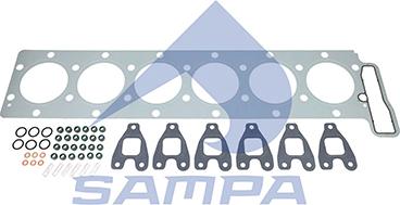 Sampa 020.810 - Комплект прокладок, головка циліндра autozip.com.ua