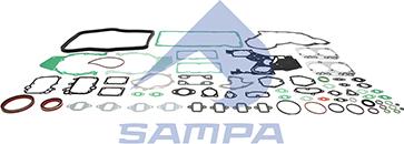 Sampa 020.750 - Комплект прокладок, двигун autozip.com.ua