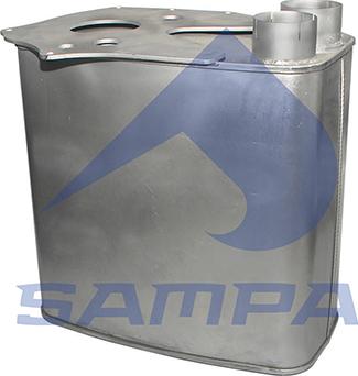 Sampa 021.185 - Середній / кінцевий глушник ОГ autozip.com.ua