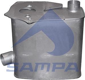 Sampa 022.495 - Середній глушник вихлопних газів autozip.com.ua