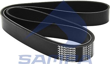 Sampa 203.410 - Поліклиновий ремінь autozip.com.ua