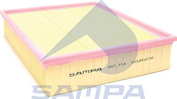 Sampa 207.318 - Повітряний фільтр autozip.com.ua