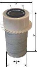 SAMPIYON FILTER CH 1155 K - Повітряний фільтр autozip.com.ua