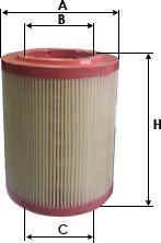 SAMPIYON FILTER CH 0128 - Повітряний фільтр autozip.com.ua