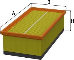SAMPIYON FILTER CP 0138 F - Повітряний фільтр autozip.com.ua