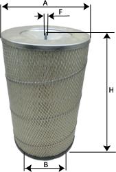 SAMPIYON FILTER CR 0165 - Повітряний фільтр autozip.com.ua