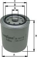 SAMPIYON FILTER CS 0073 M - Паливний фільтр autozip.com.ua