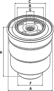SAMPIYON FILTER CS 0183 M - Паливний фільтр autozip.com.ua