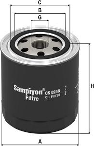 SAMPIYON FILTER CS 0248 - Масляний фільтр autozip.com.ua