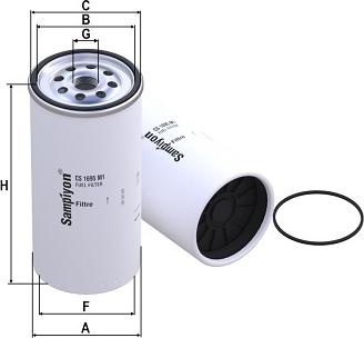 SAMPIYON FILTER CS 1695 M1 - Паливний фільтр autozip.com.ua