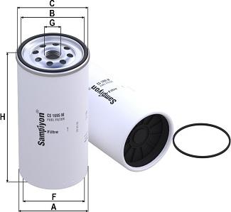SAMPIYON FILTER CS 1695 M - Паливний фільтр autozip.com.ua