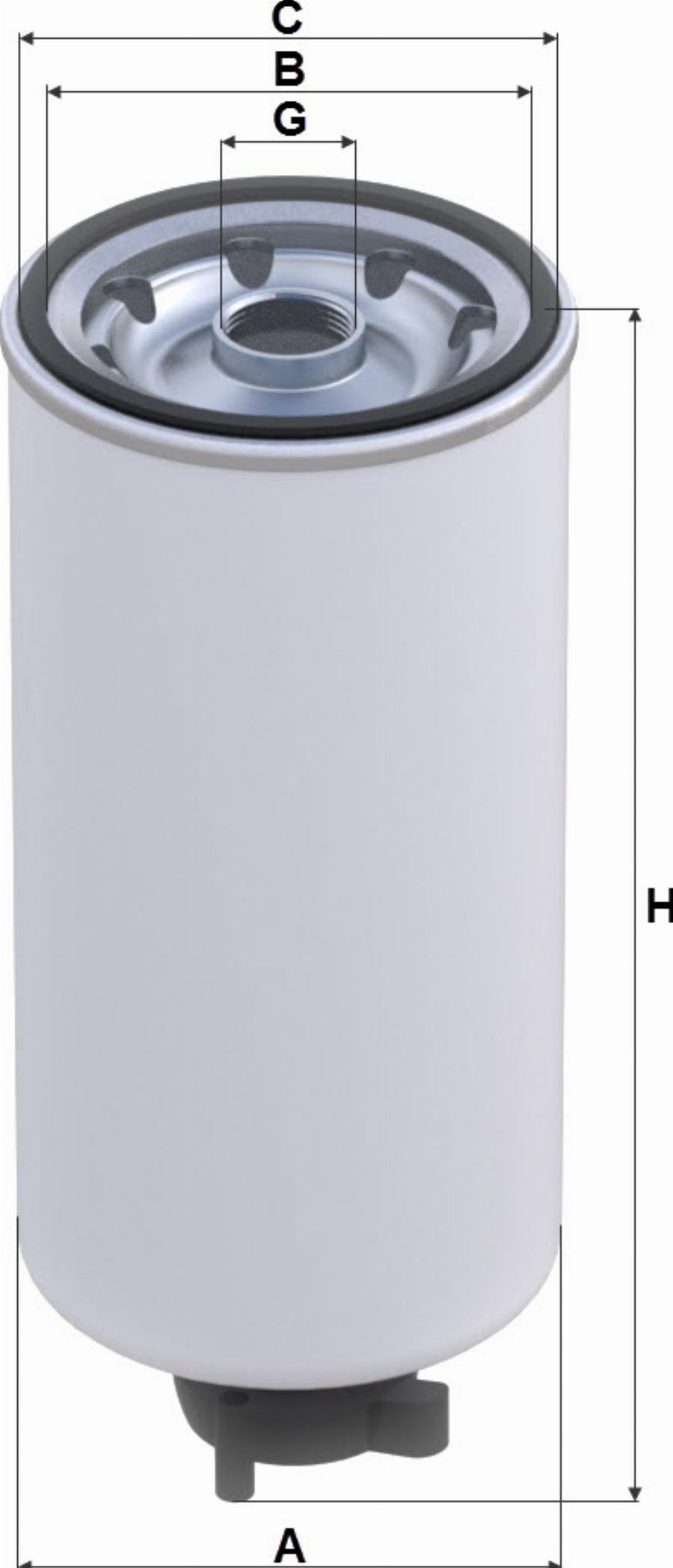SAMPIYON FILTER CS 1677 M MB - Паливний фільтр autozip.com.ua