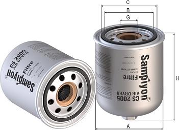 SAMPIYON FILTER CS 2005 - Повітряний фільтр autozip.com.ua