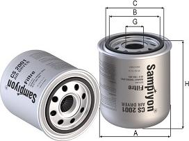 SAMPIYON FILTER CS 2001 - Повітряний фільтр autozip.com.ua