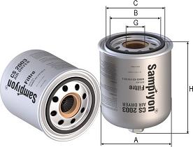 SAMPIYON FILTER CS 2003 - Повітряний фільтр autozip.com.ua