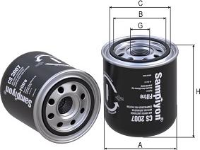 SAMPIYON FILTER CS 2007 - Повітряний фільтр autozip.com.ua