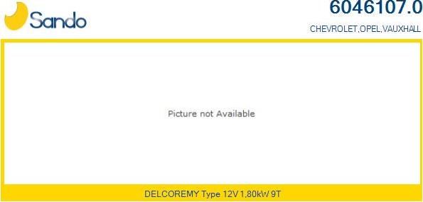Sando 6046107.0 - Стартер autozip.com.ua