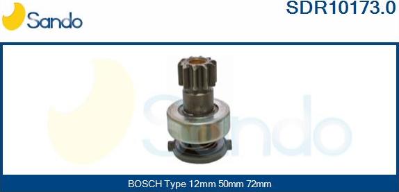 Sando SDR10173.0 - Провідна шестерня, стартер autozip.com.ua