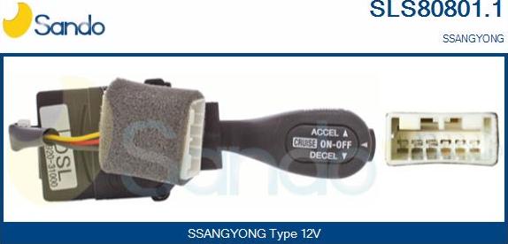 Sando SLS80801.1 - Перемикач управління, сист. регулювання швидкості autozip.com.ua