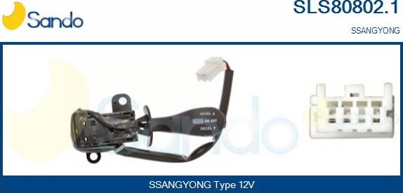 Sando SLS80802.1 - Перемикач управління, сист. регулювання швидкості autozip.com.ua