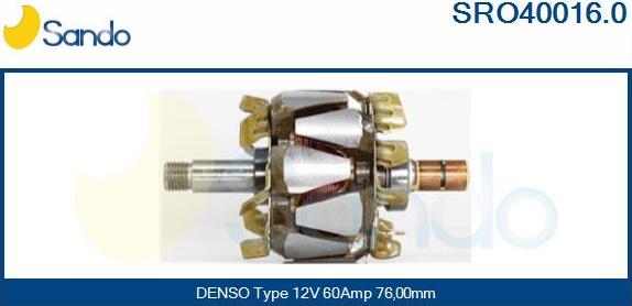 Sando SRO40016.0 - Ротор, генератор autozip.com.ua