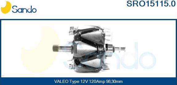 Sando SRO15115.0 - Ротор, генератор autozip.com.ua