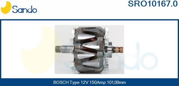 Sando SRO10167.0 - Ротор, генератор autozip.com.ua