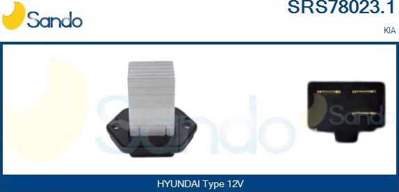 Sando SRS78023.1 - Опір, реле, вентилятор салону autozip.com.ua