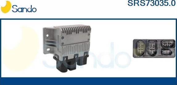 Sando SRS73035.0 - Додатковий резистор, електромотор - вентилятор радіатора autozip.com.ua