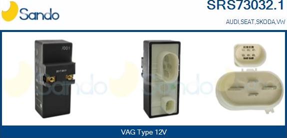 Sando SRS73032.1 - Блок управління, кондиціонер autozip.com.ua