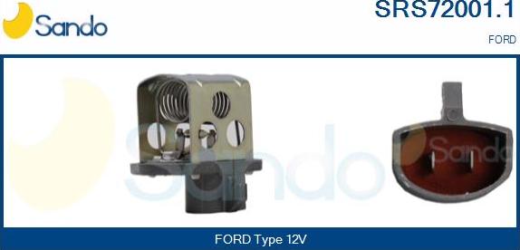 Sando SRS72001.1 - Додатковий резистор, електромотор - вентилятор радіатора autozip.com.ua