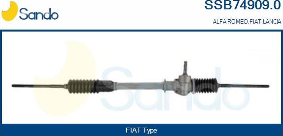 Sando SSB74909.0 - Рульовий механізм, рейка autozip.com.ua