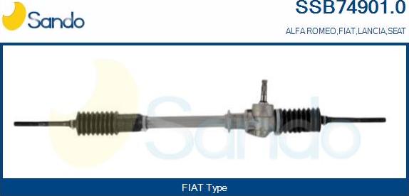 Sando SSB74901.0 - Рульовий механізм, рейка autozip.com.ua