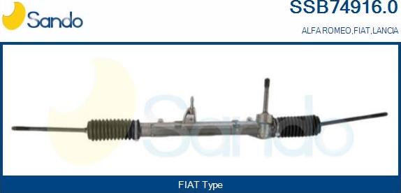 Sando SSB74916.0 - Рульовий механізм, рейка autozip.com.ua