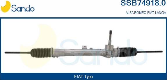 Sando SSB74918.0 - Рульовий механізм, рейка autozip.com.ua