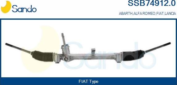 Sando SSB74912.0 - Рульовий механізм, рейка autozip.com.ua