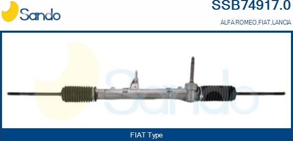 Sando SSB74917.0 - Рульовий механізм, рейка autozip.com.ua