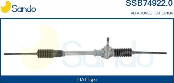 Sando SSB74922.0 - Рульовий механізм, рейка autozip.com.ua