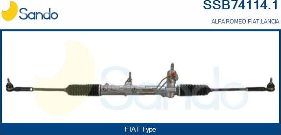 Sando SSB74114.1 - Рульовий механізм, рейка autozip.com.ua